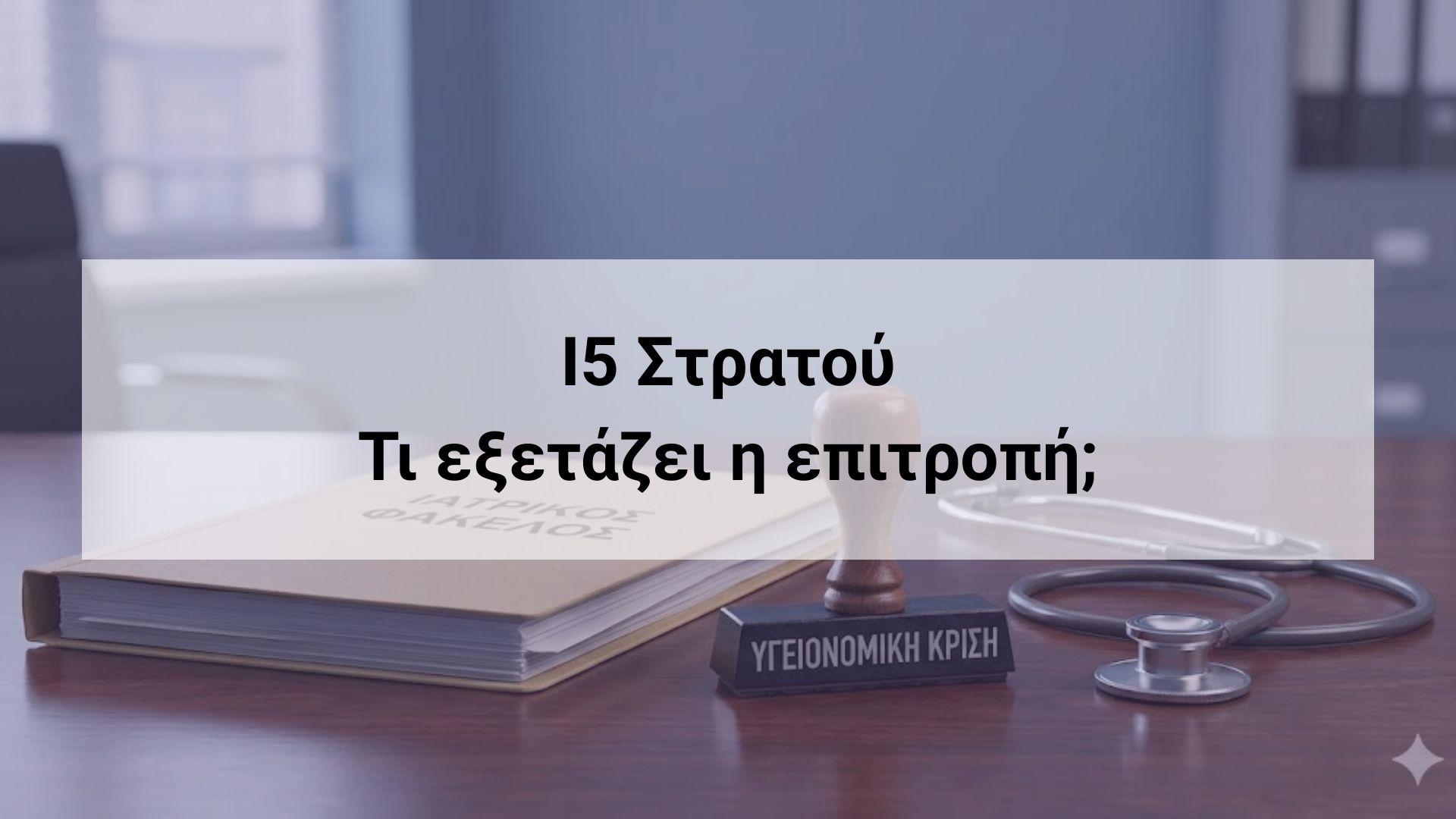 Ι5 Στρατού – Υγειονομική Επιτροπή