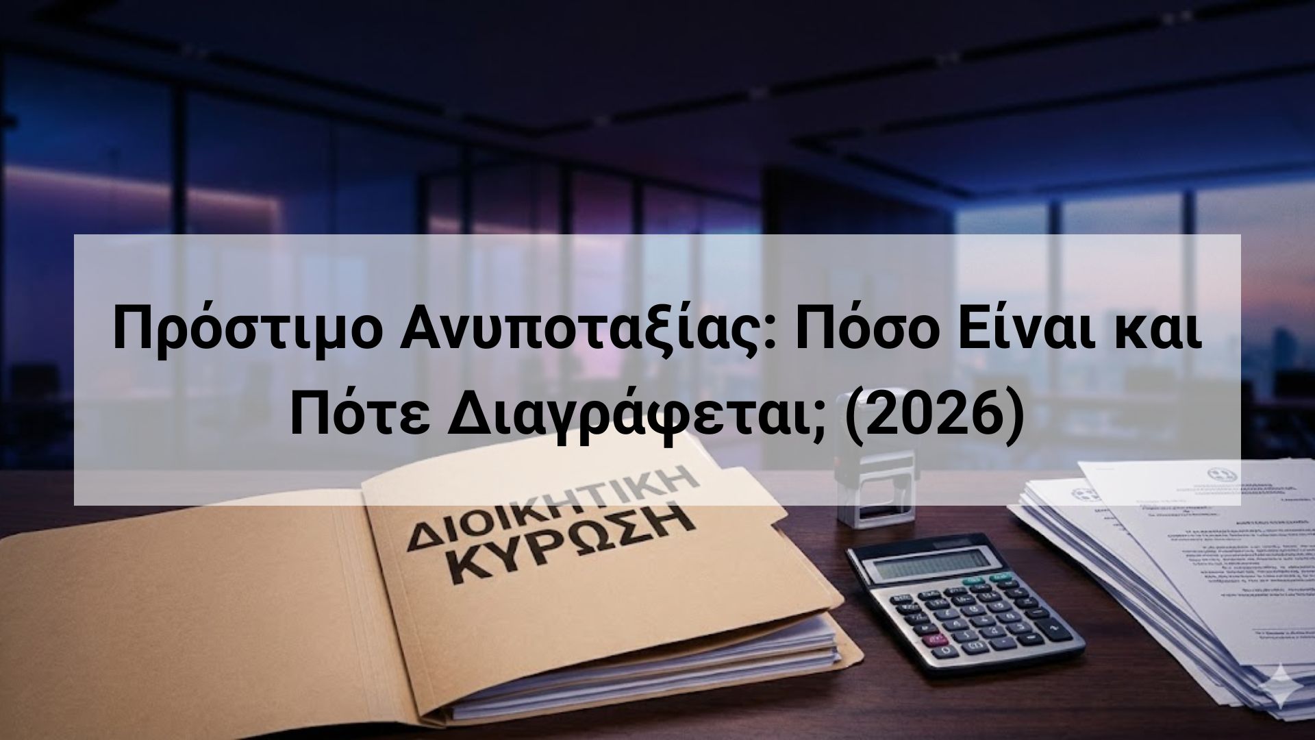 πρόστιμο ανυποταξίας 6000 ευρώ και διαγραφή 2026